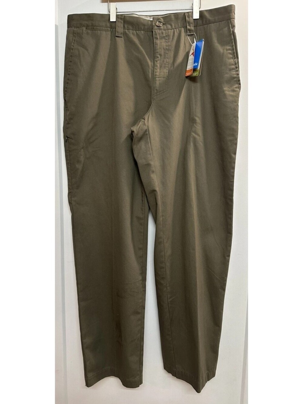 Columbia Men’s Olive Green Omni-Shade Omni-Shield Iron Mountain Pants 36x32
